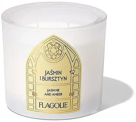 Jasmine & Amber Scented Candle, matte - Bath and Body