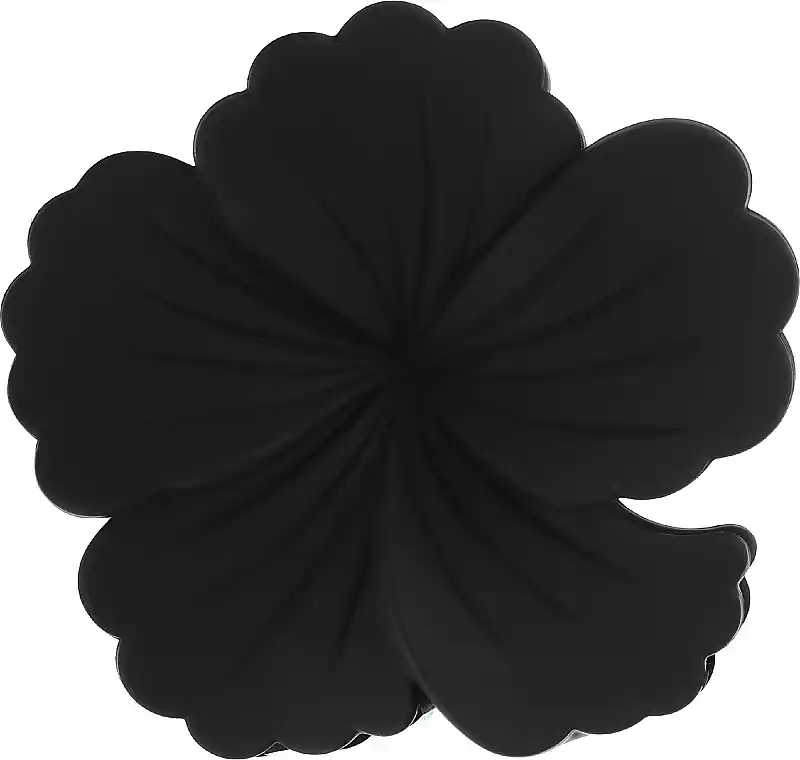 Hibiscus Hair Clip, Black - Accessories