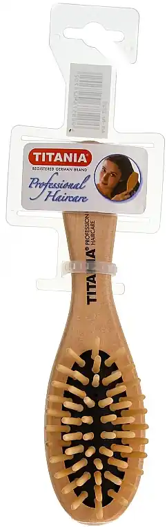 Wooden 6-Row Massage Brush, round, small