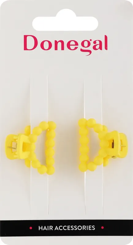 Hair clips, FA-5622, yellow