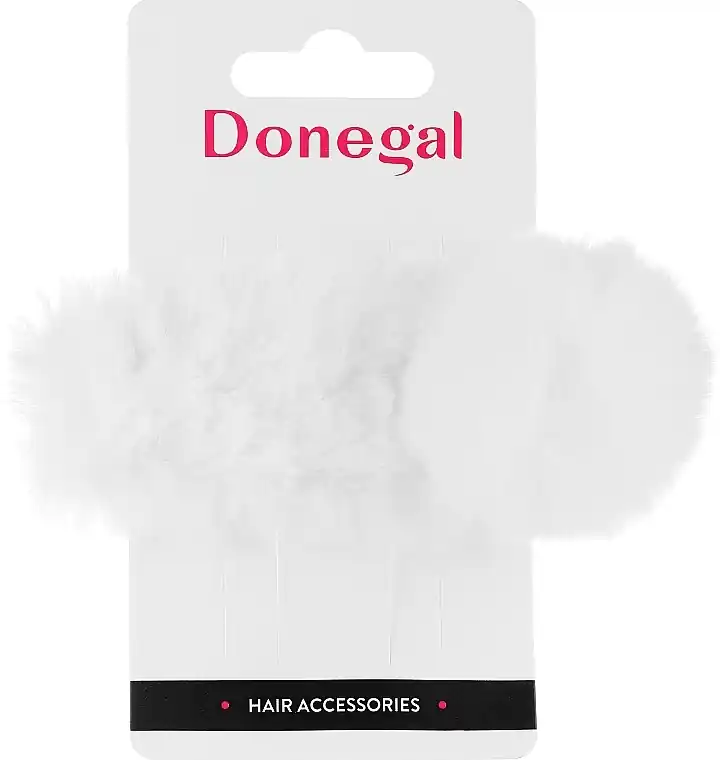 Hair Clip FA-5669+1, white fur
