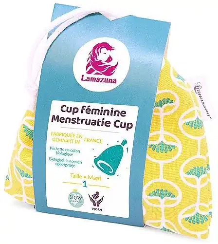 Hygienic Menstrual Cup, size 1, yellow case - Accessories