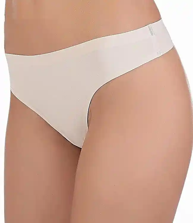 Seamless Thong Panties 'String Ultra Comfort', beige - Clothes
