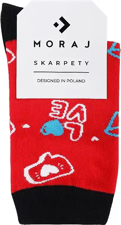 Women Valentine's Day Socks, red and black - Clothes