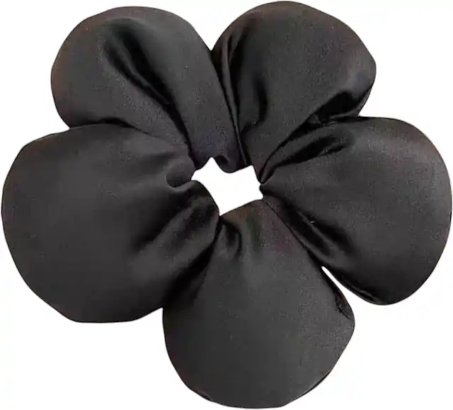 Big Flower Hair Tie, black - Accessories