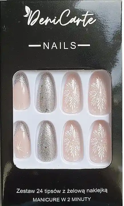 False Nails 'Christmas Winter', 24 pcs.