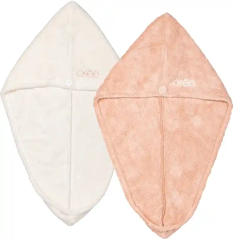 Hair Towels, white/pink - Accessories