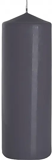 Cylindrical Candle 80x200 mm, grey - Accessories