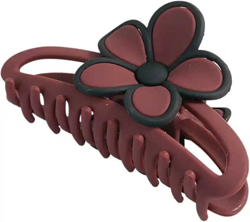 Claw Clip with Flower, cherry - Accessories