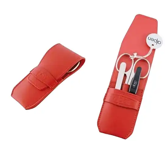 Manicure Set, 3 tools, 6871, red - Accessories