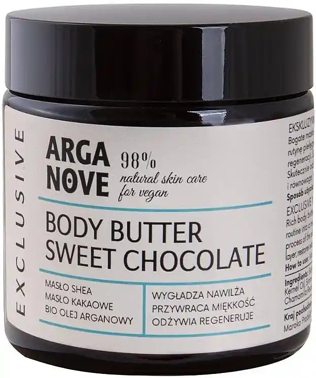 Coconut & Argan Body Butter "Sweet Chocolate" - Bath and Body