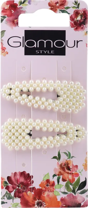 Hair Clip, 417613, black-white