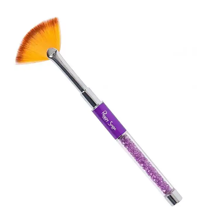 Manicure Fan Brush, purple - Accessories