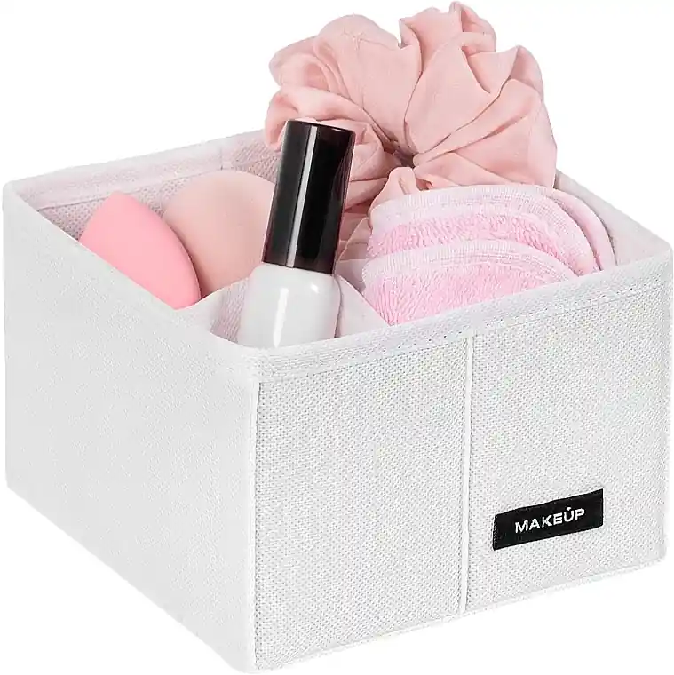Storage Organiser with 4 Compartments 'Home', white 15x15x10 cm - Accessories