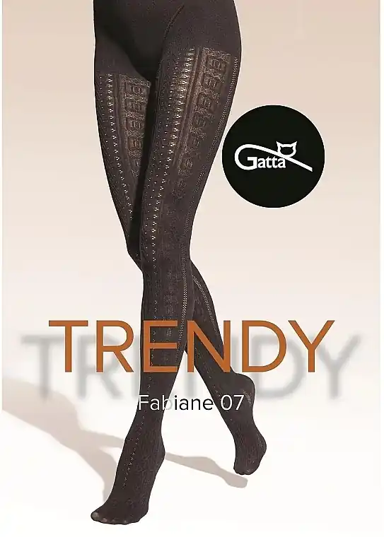 Lace Tights 'Trendy Fabiane 07', 40 Den, nero - Clothes