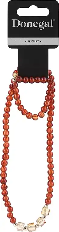Bracelet, 6412+2, brown - Costume jewelry