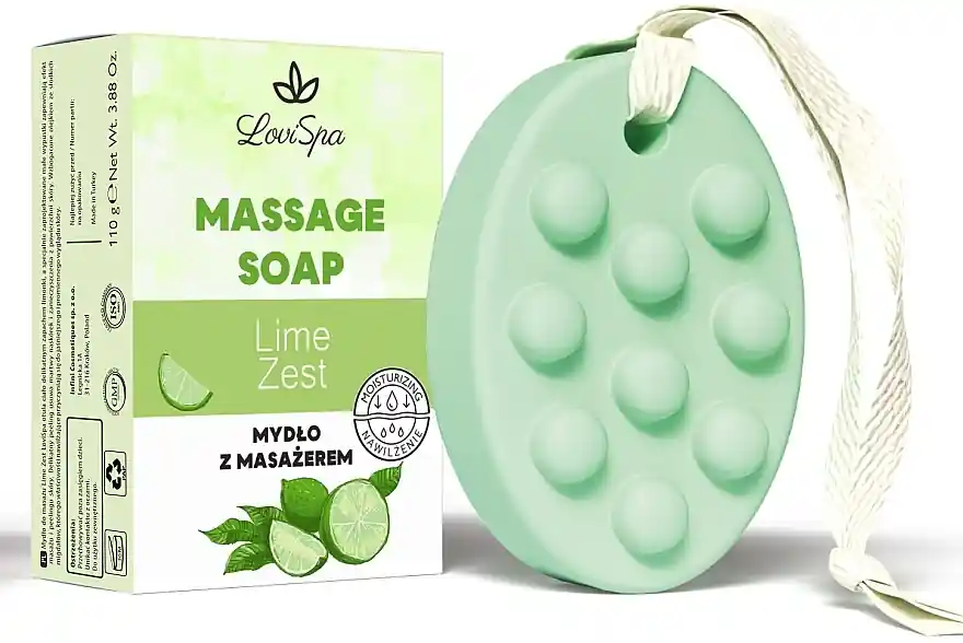 Lime Zest Massage Soap - Bath and Body