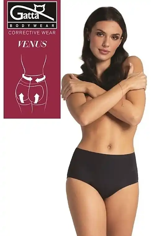Venus Corrective Wear Seamless Panties, black - Clothes
