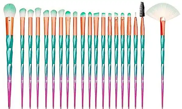 Makeup Brush Set, 20 pcs, multicolored - Accessories