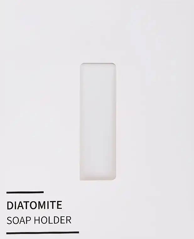 Diatomite Soap Dish, White - Accessories