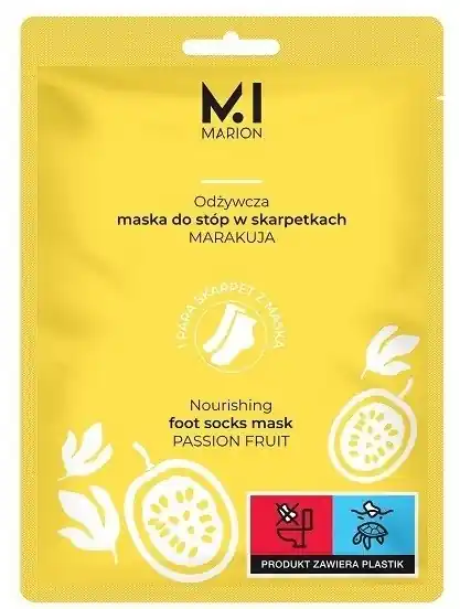 Nourishing Foot Mask with Passion Fruit, socks - Bath and Body