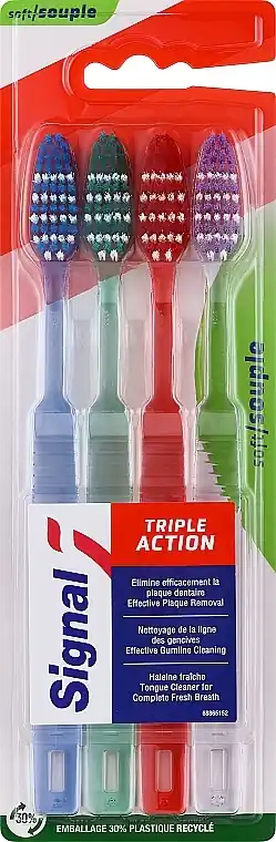 Soft Toothbrush Set, 4 pcs - Bath and Body