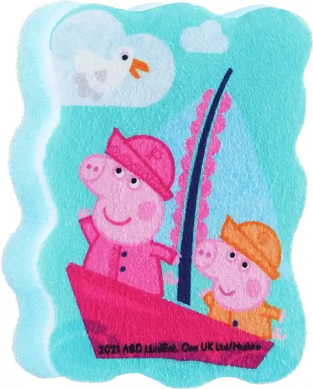 Kids Bath Sponge 'Peppa Pig', sea trip, blue - Accessories
