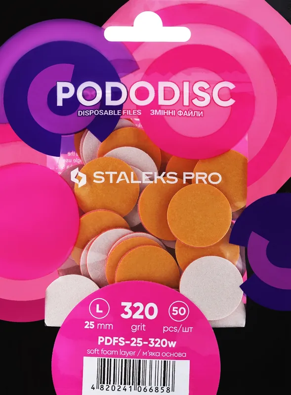Pododisc L Refills, 320 grit, on soft base - Accessories