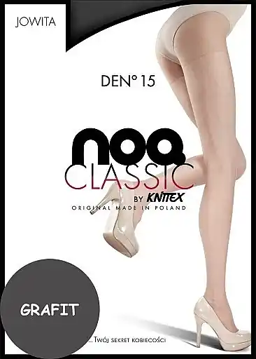 Women Tights "Jowita" 15 Den, grafit - Clothes