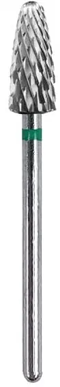 Manicure Bit 'Flame' H0615P-C, Carbide, Green