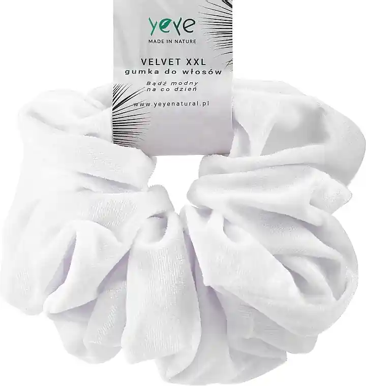Velvet Scrunchie, white - Accessories