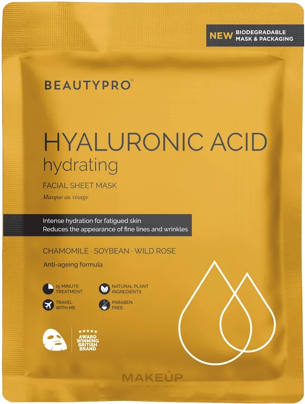 Foil Face Mask with Hyaluronic Acid - Skin Care Products