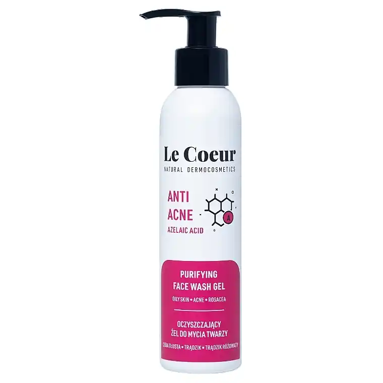 Cleansing dermo-gel face wash with azelaic and malic acids