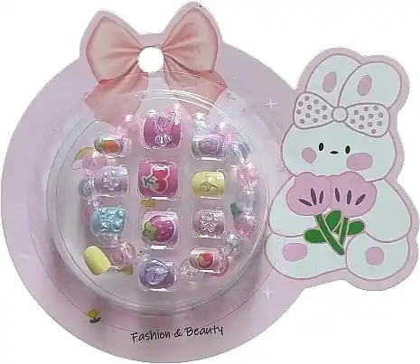 Self-Adhesive False Nails for Kids with Bracelet, 935