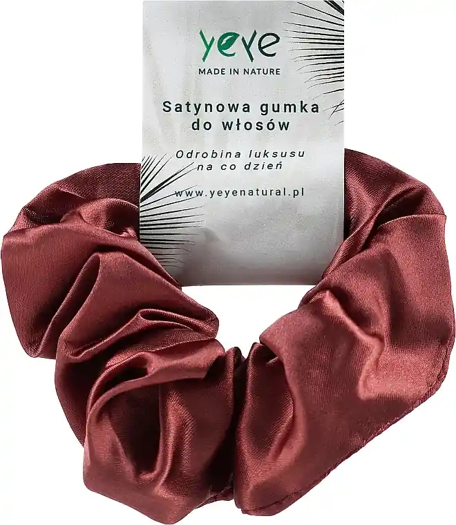 Satin Hair Tie, dark pink - Accessories