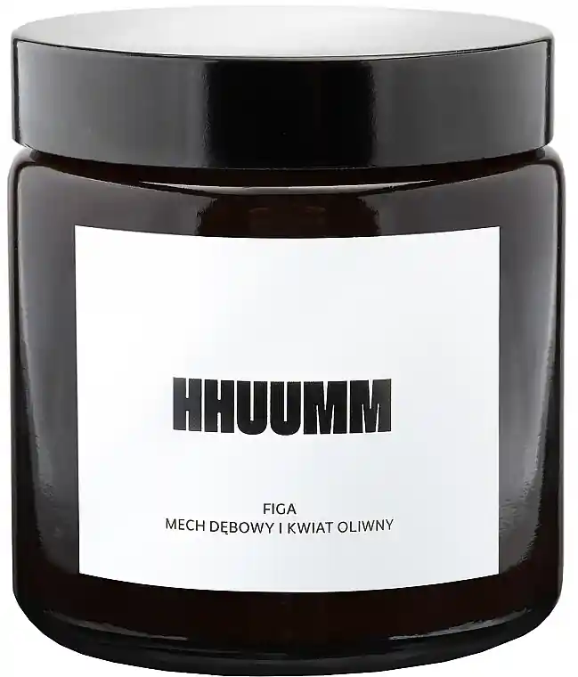 Natural Soy Candle with Fig, Oak Moss & Olive Flower Scent - Bath and Body