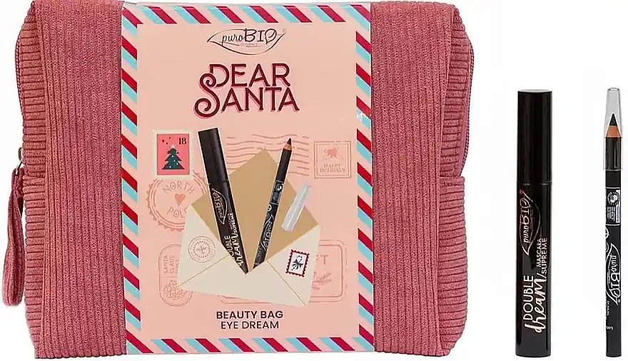 PuroBio Cosmetics Beauty Bag Eye Dream (mascara/11ml + eye/pencil/1.3g + bag/1pc) - Makeup