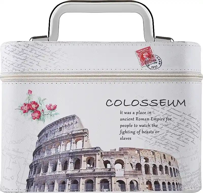 Makeup Bag "Rome/Colosseum M", 98871, white - Accessories