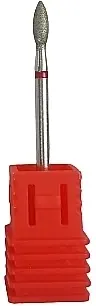Diamond Flame Drop Nail Drill Bit, red - Accessories