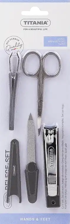 Manicure Set, dark grey - Accessories