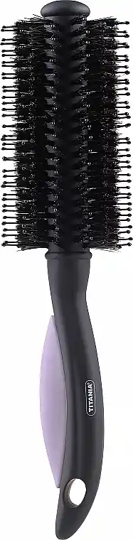 Thermal Brush with Natural Bristles, lilac - Accessories