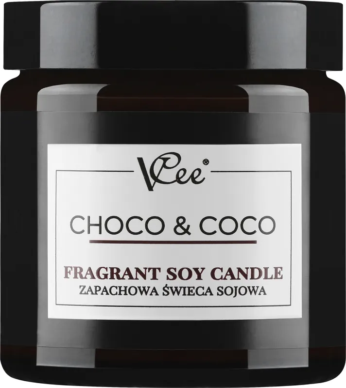 Chocolate & Coconut Scented Soy Candle - Bath and Body
