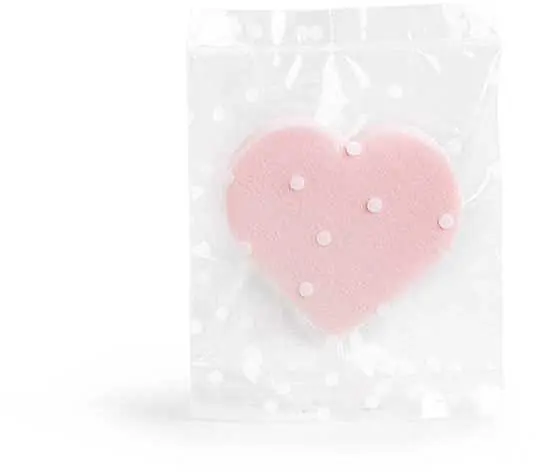 Heart Makeup Sponge, pink - Accessories