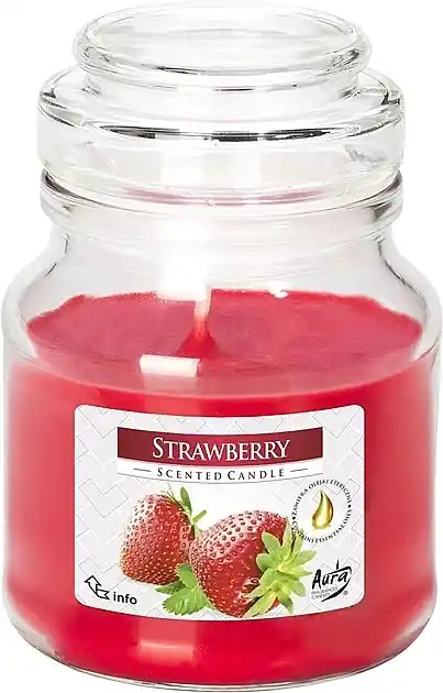 Scented Candle in Jar 'Strawberry' - Bath and Body