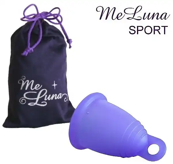 Menstrual Cup with Loop, size S, dark purple - Accessories