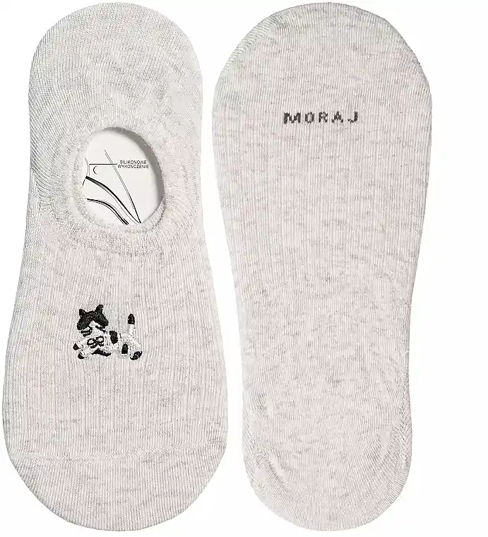 Women's ankle socks CDB200-417, light grey