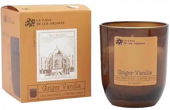 Ginger & Vanilla Scented Candle - Bath and Body
