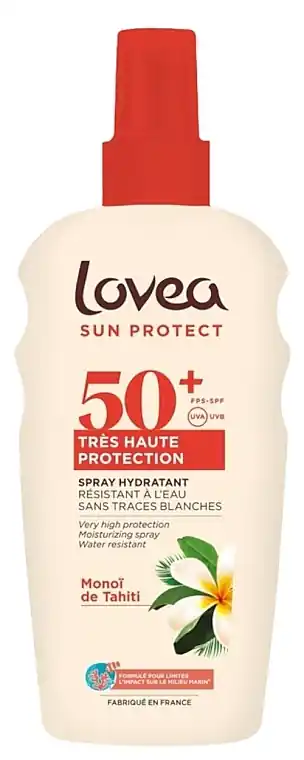 Moisturizing body sun protection spray with Monoi oil - Bath and Body