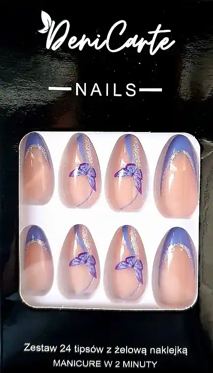 Almond Nail Tips, 24 pcs - Nails