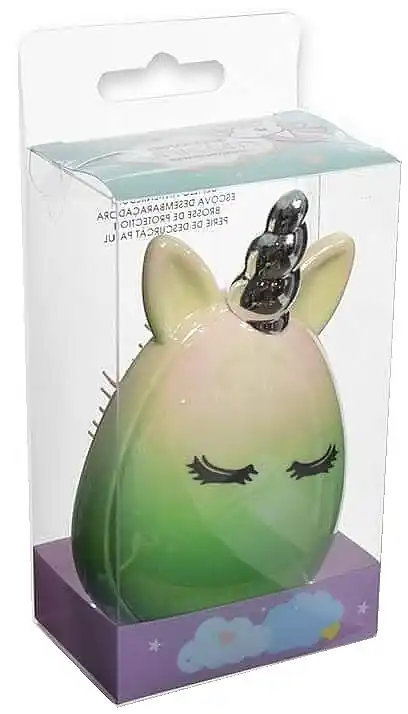 Unicorn Baby Hair Brush C776, green - Accessories